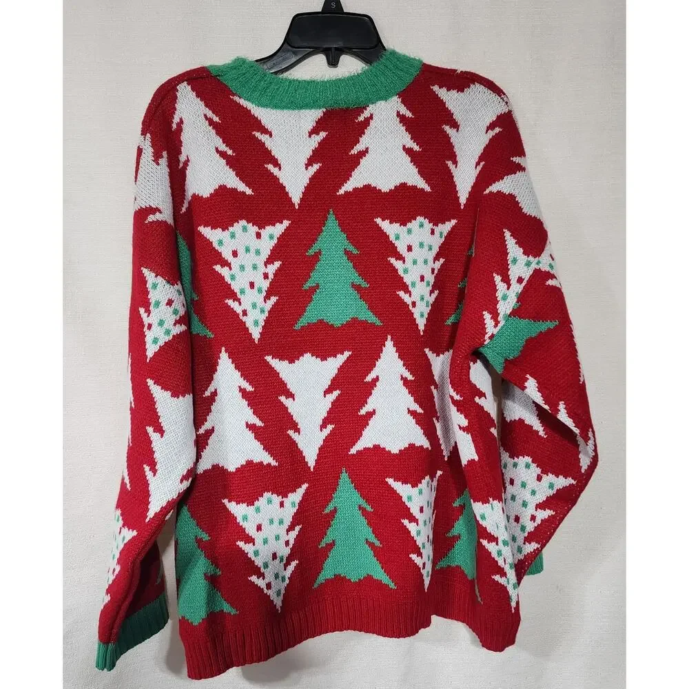 Christmas tree sweater by 33 degrees women's medium